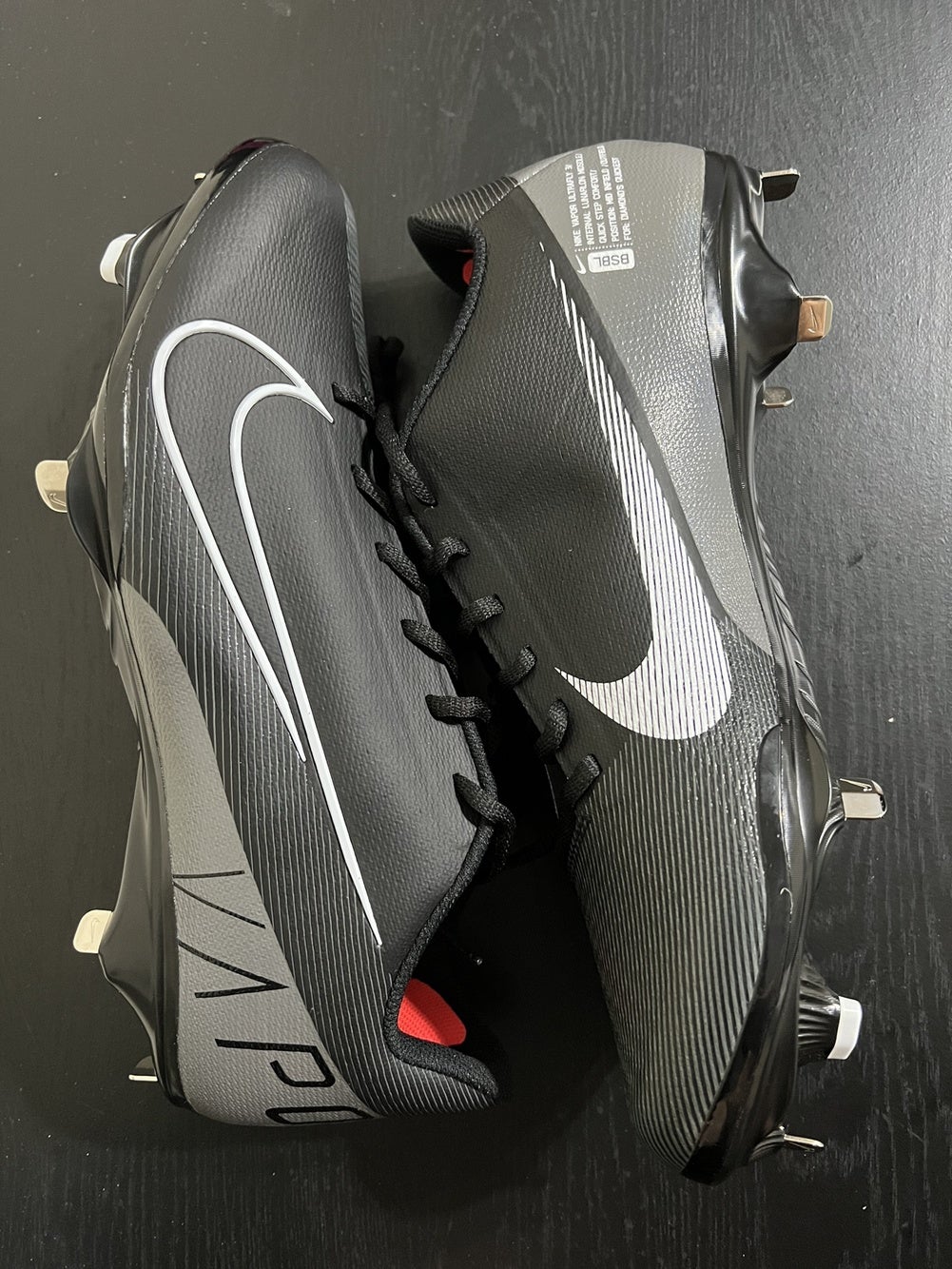 Nike Lunar Vapor Ultrafly Elite 3 Men's Baseball Cleats In White,dark Smoke  Grey,light Smoke Grey,black | ModeSens