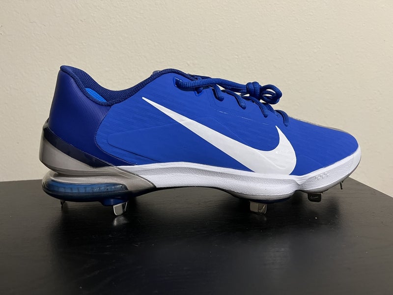 Nike Force Zoom Trout 7 Pro Metal Baseball Cleats Men's Size 12.5 Blue / White