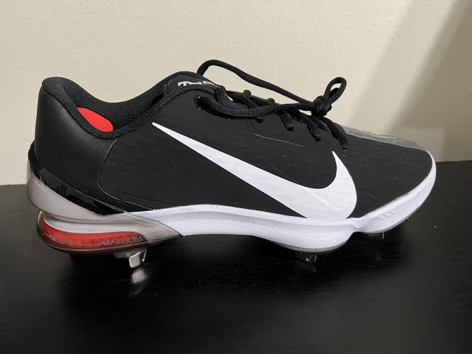 Nike Force Zoom Mike Trout 7 Baseball Cleats Size 9.5 Black / White