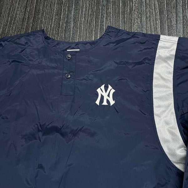 Starter Mens New York Yankees Jersey MLB Red Blue XL Button Up Embroidery  Logo