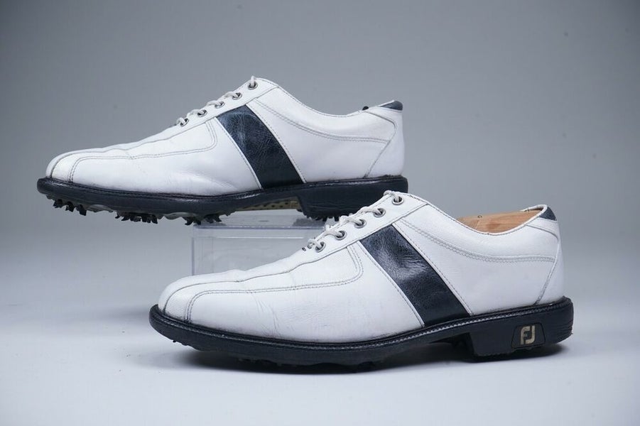FOOTJOY ICON GOLF SHOES CLEATS, WHITE/BLACK, US MENS 8.5 ~ 52070 |  SidelineSwap