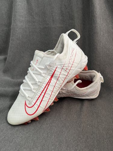 Nike Alpha Hurache 7 Pro Lacrosse Cleats White Red Used