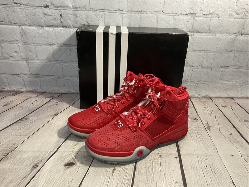 Montgomery Chaqueta índice NEW Adidas Mens Derrick Rose 773 IV Athletic Basketball Shoe Size 14.5 Red  White | SidelineSwap