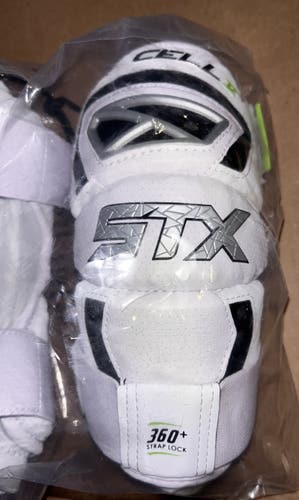 STX Cell V Arm Pads small lax white new with tags