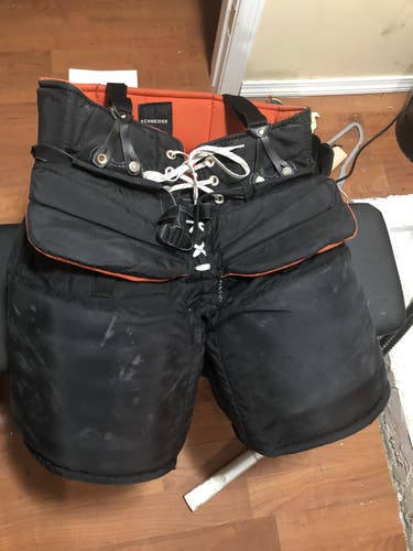 Black Senior XL Vaughn Pro Stock Goalie Pants