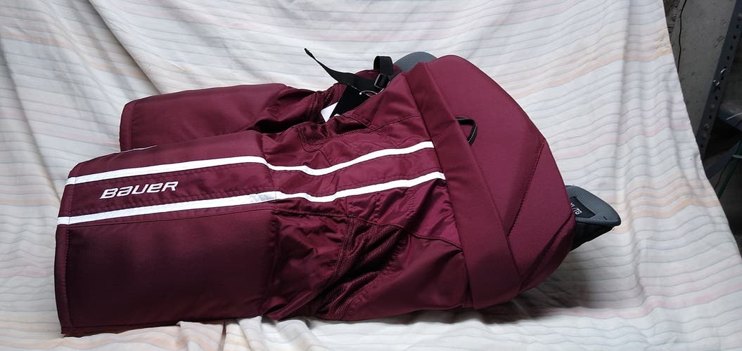 Hockey Pants Senior New XL Bauer Nexus Custom Pro Pro Stock Maroon
