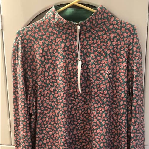 Rhoback *Masters* Azalea pullover 1/4 Zip XL Brand New