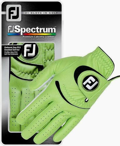 FootJoy FJ Spectrum Golf Glove Cadet Large CL Lime/White New #50015