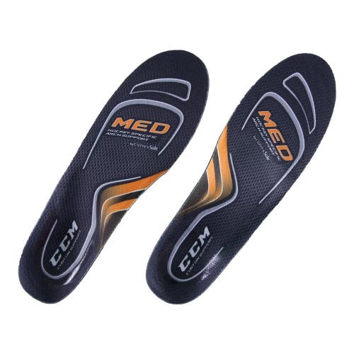 New CCM Custom Support Insoles Medium Profile Sz Large