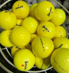 4 Dozen (48) Srixon Z StarXV AAAAA Mint Condition Used Golf Balls Yellow