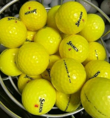 4 Dozen (48) Srixon Z StarXV AAAAA Mint Condition Used Golf Balls Yellow