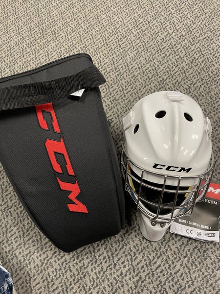 CCM AXIS 1.9 white Adult Small goal helmet