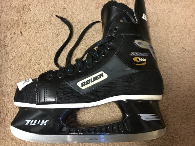 Hockey Skates Used Bauer Supreme Custom 1000 Regular Width Size 8.5