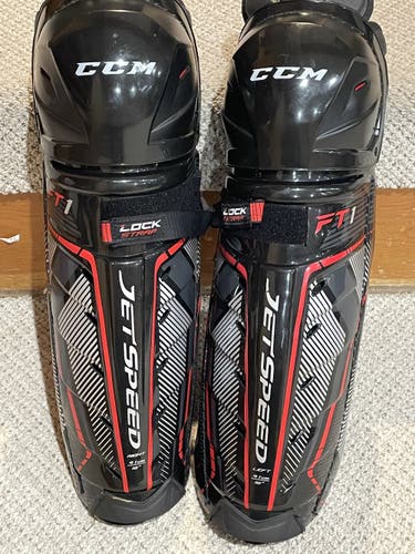 CCM JetSpeed FT1 Shin Pads Lightly Used