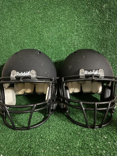 (Bundle Of 2) Adult Medium - Riddell Revo Classic Football Helmet - Black