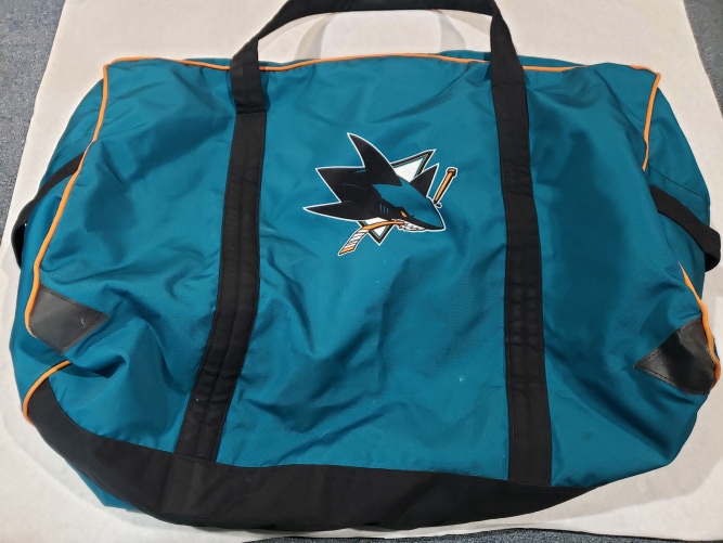 Used San Jose Sharks Pro Stock JRZ Player Bag #47
