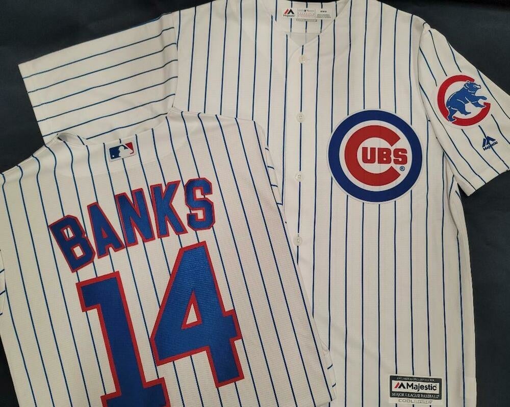 Official Ernie Banks Jersey, Ernie Banks Shirts, Baseball Apparel, Ernie  Banks Gear