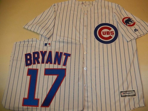2105 Mens Majestic Chicago Cubs KRIS BRYANT SEWN Baseball JERSEY All Sizes