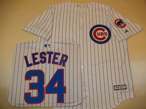 2105 Mens Majestic Chicago Cubs JON LESTER SEWN Baseball JERSEY All Sizes
