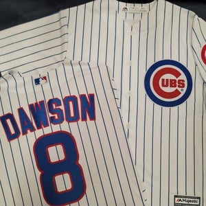 2105 Mens Majestic Chicago Cubs ANDRE DAWSON SEWN Baseball JERSEY All Sizes