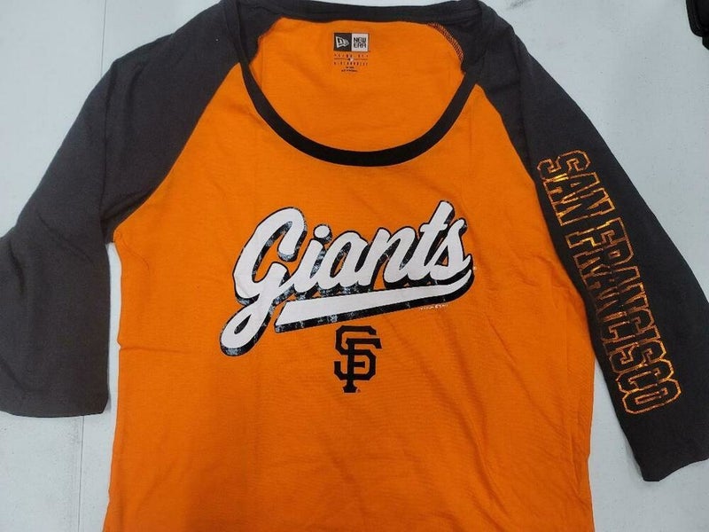 20110 Womens Majestic SAN FRANCISCO GIANTS 3/4 Sleeve Baseball Jersey Shirt  New