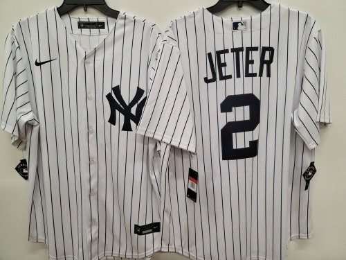 20113 Mens Nike New York Yankees DEREK JETER 100% REAL Sewn JERSEY P/S New