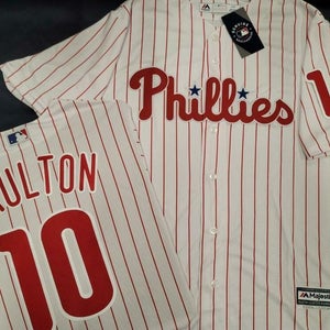 20114 Majestic Phillies DARREN DAULTON Vintage Sewn Baseball JERSEY All Sizes