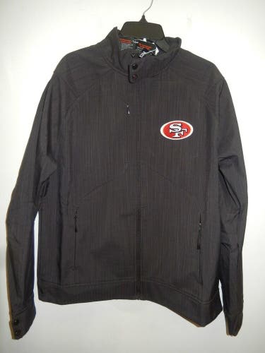 20126 Mens Apparel NFL SAN FRANCISCO 49ers Full Zip JACKET New BLACK $89.99