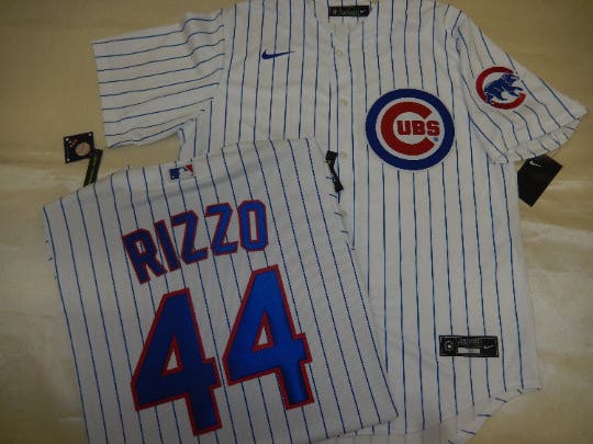 11213 NIKE Chicago Cubs ANTHONY RIZZO "REAL" 2021 Baseball JERSEY LARGE New