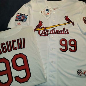 11025 St Louis Cardinals SO TAGUCHI 2006 World Series Baseball Jersey WHITE NWT