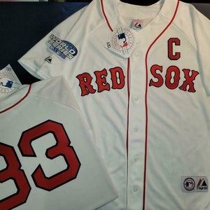 11110 Majestic Boston Red Sox JASON VARITEK 2004 World Series Baseball JERSEY