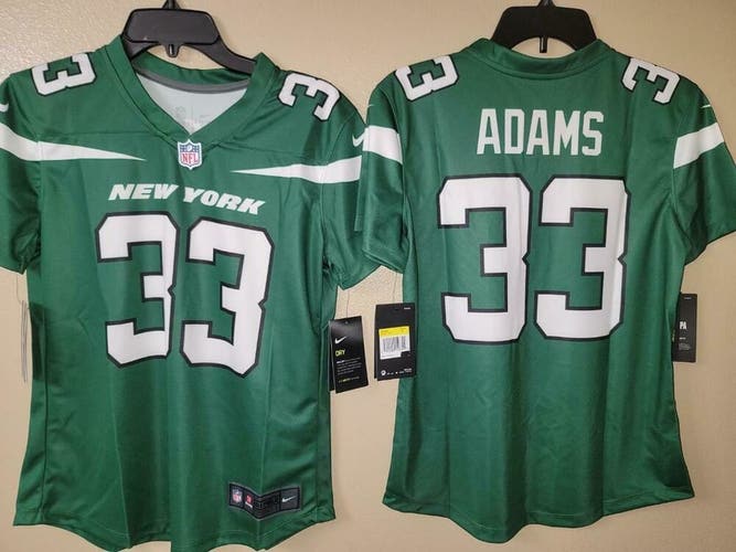 11119 NIKE Womens New York Jets JAMAL ADAMS Football JERSEY NWT Green $75