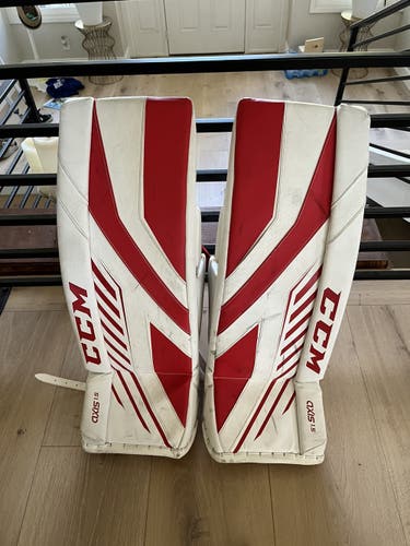 Used 28" + 1 CCM Axis 1.5 Goalie Leg Pads