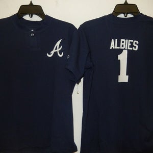 1929 Boys Youth Atlanta Braves OZZIE ALBIES Pullover Baseball JERSEY New BLUE