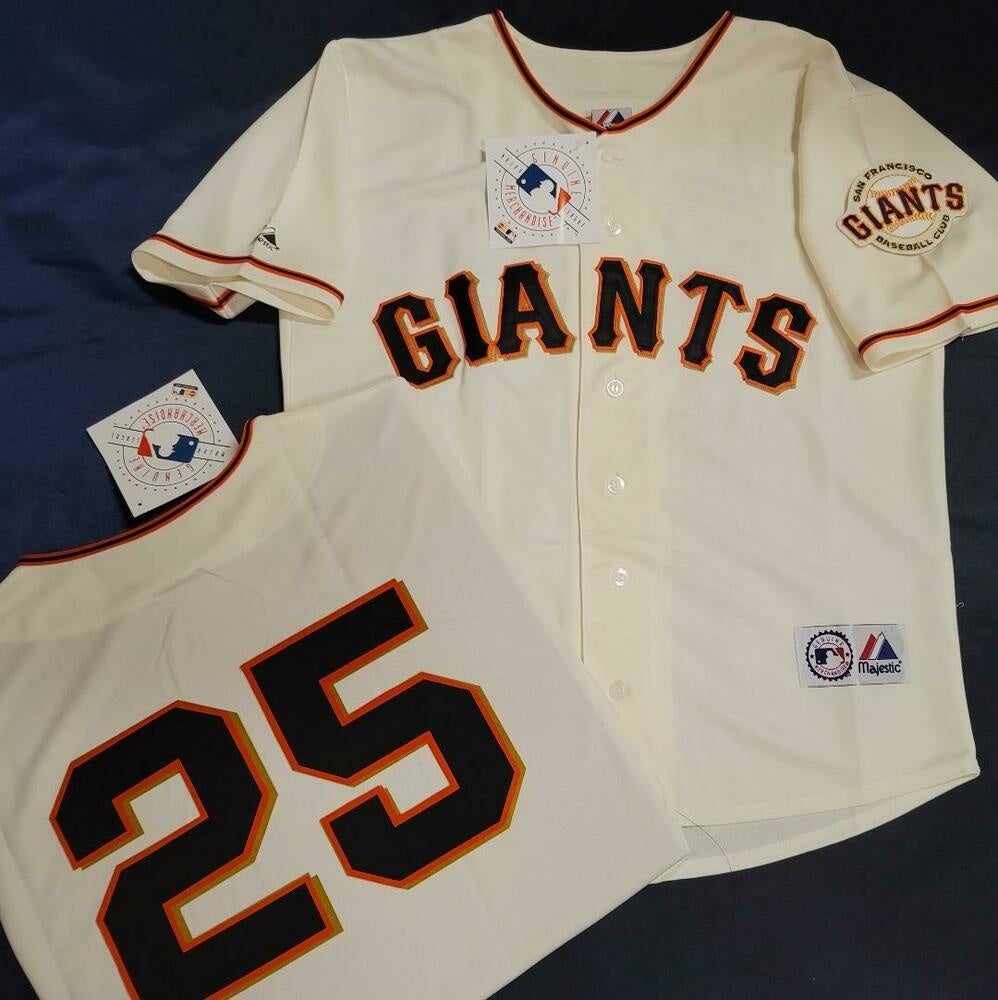 1924 MENS San Francisco Giants BARRY BONDS SEWN Baseball Jersey New BLACK