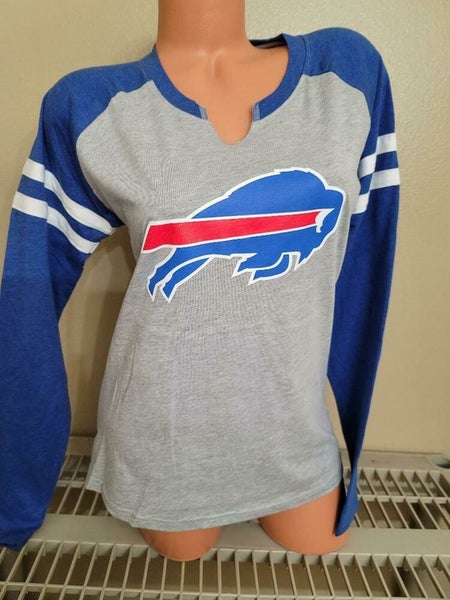 20117 Womens Ladies BUFFALO BILLS Long Sleeve Laces Football Jersey SHIRT  New