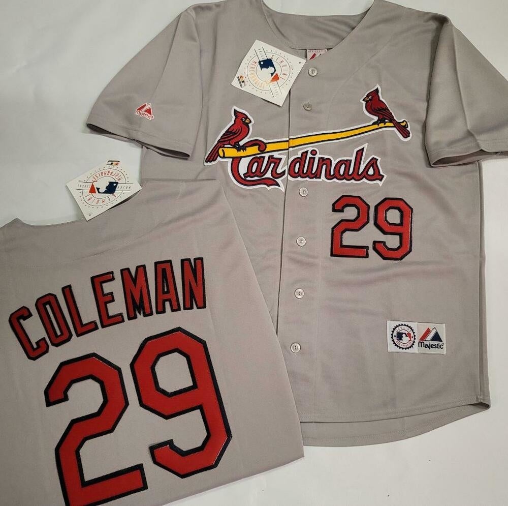 1705 St Louis Cardinals YADIER MOLINA 2011 World Series Baseball Jersey  GRAY