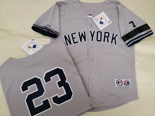 1304 Mens 1995 Majestic New York Yankees DON MATTINGLY Sewn Baseball JERSEY