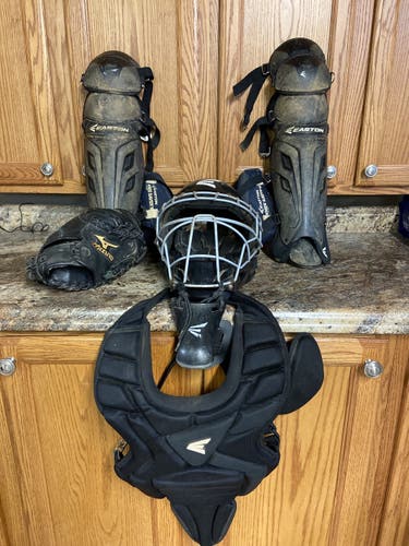 Easton Catcher's Set w/ Mizuno Glove.