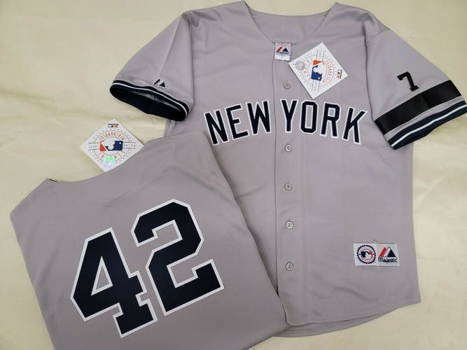 1304 Mens 1995 Majestic New York Yankees MARIANO RIVERA Sewn Baseball JERSEY