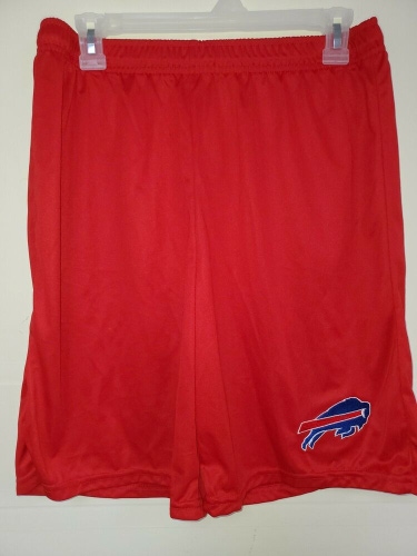 0724 BOYS NFL BUFFALO BILLS Polyester Jersey SHORTS Embroidered RED W/Pockets