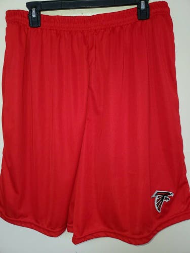 0724 BOYS ATLANTA FALCONS Polyester Jersey SHORTS Embroidered RED W/Pockets