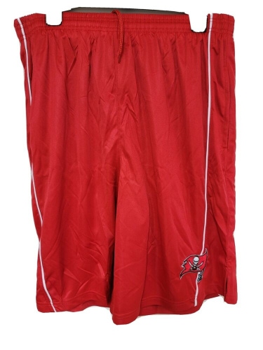 0724-5 TAMPA BAY BUCCANEERS Polyester Jersey SHORTS W/Pockets Embroidered RED