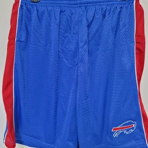 0724-5 Mens NFL BUFFALO BILLS Polyester Jersey SHORTS Embroidered BLUE New