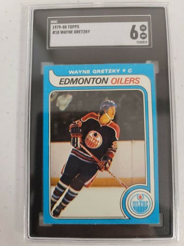 1979-80 TOPPS #18 WAYNE GRETZKY ROOKIE CARD SGC 6 BEAUTIFUL Condition Centered