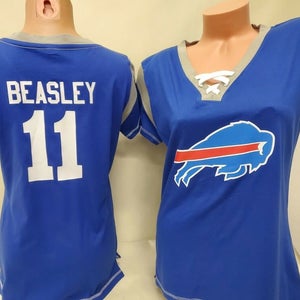 20117 Womens Ladies BUFFALO BILLS COLE BEASLEY Scoop Neck Football Jersey  SHIRT