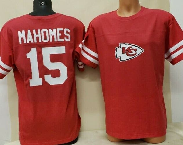 1115 Kansas City Chiefs PATRICK MAHOMES "Stripes" Football Jersey Shirt RED New