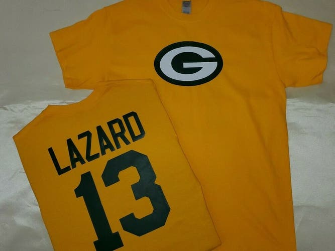 1119 MENS Green Bay Packers ALLEN LAZARD Football Jersey Shirt GOLD New
