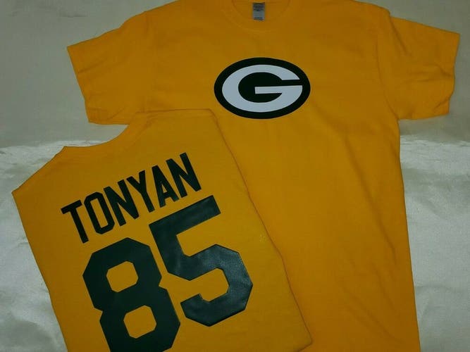 1119 MENS Green Bay Packers ROBERT TONYAN Football Jersey Shirt GOLD New