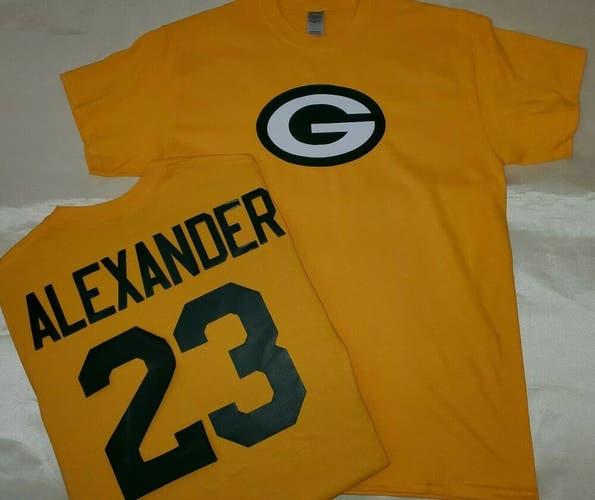 1119 MENS Green Bay Packers JAIRE ALEXANDER Football Jersey Shirt GOLD New